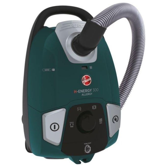 Hoover HE330ALG 011 H-ENERGY 300 Aspirapolvere a Traino Con Sacco 3.5 L 850W Filtro EPA Raggio 9.5m colore Verde