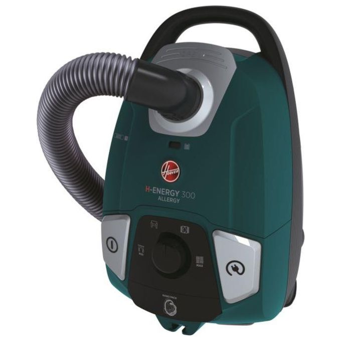Hoover HE330ALG 011 H-ENERGY 300 Aspirapolvere a Traino Con Sacco 3.5 L 850W Filtro EPA Raggio 9.5m colore Verde