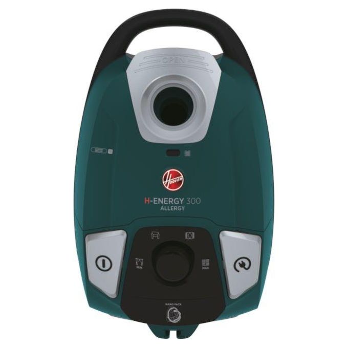 Hoover HE330ALG 011 H-ENERGY 300 Aspirapolvere a Traino Con Sacco 3.5 L 850W Filtro EPA Raggio 9.5m colore Verde
