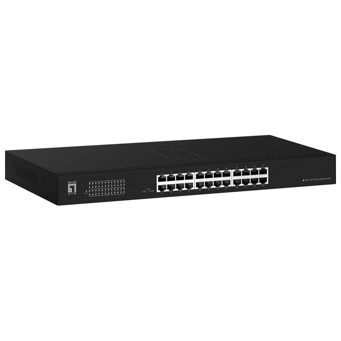 LevelOne GEU-2431 Switch Gigabit 24 porte 10-100-1000 Mbps 48 Gbps di capacita' di commutazione colore Nero