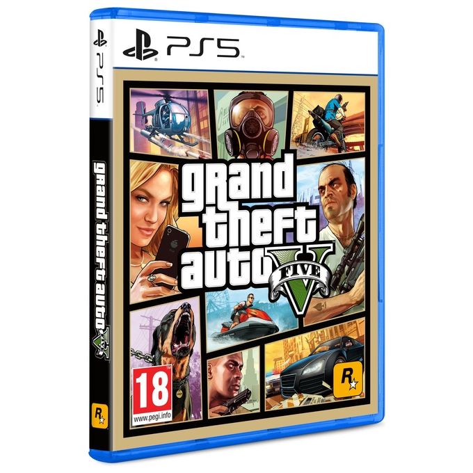 Rockstar Games SWP50147 Grand Theft Auto V Videogioco PS5 Azione Multiplayer Online PEGI 18 Edizione Standard