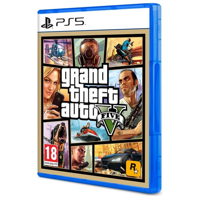 Rockstar Games SWP50147 Grand Theft Auto V Videogioco PS5 Azione Multiplayer Online PEGI 18 Edizione Standard