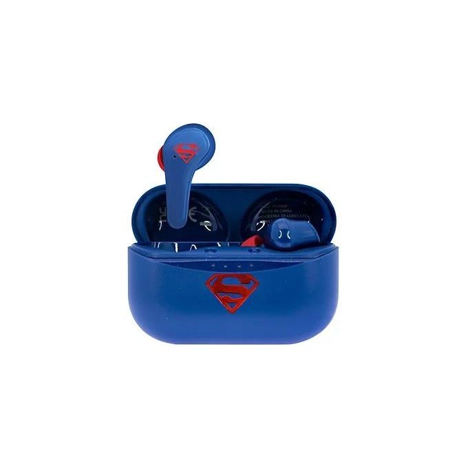 OTL Technologies DC0880 DC Comics Superman Auricolari TWS In-ear Bluetooth 5.0 autonomia 6h controllo touch colore Blu
