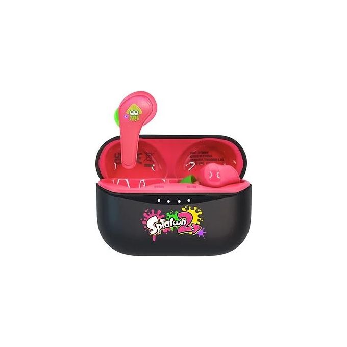 4SIDE ST0884 Splatoon 2 Auricolari In-ear TWS Bluetooth 5.0 Microfono Integrato 6h autonomia colore Nero Rosso