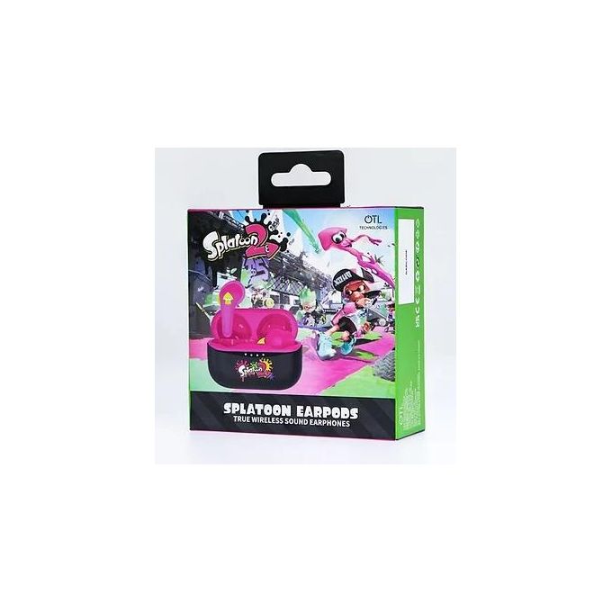 4SIDE ST0884 Splatoon 2 Auricolari In-ear TWS Bluetooth 5.0 Microfono Integrato 6h autonomia colore Nero Rosso