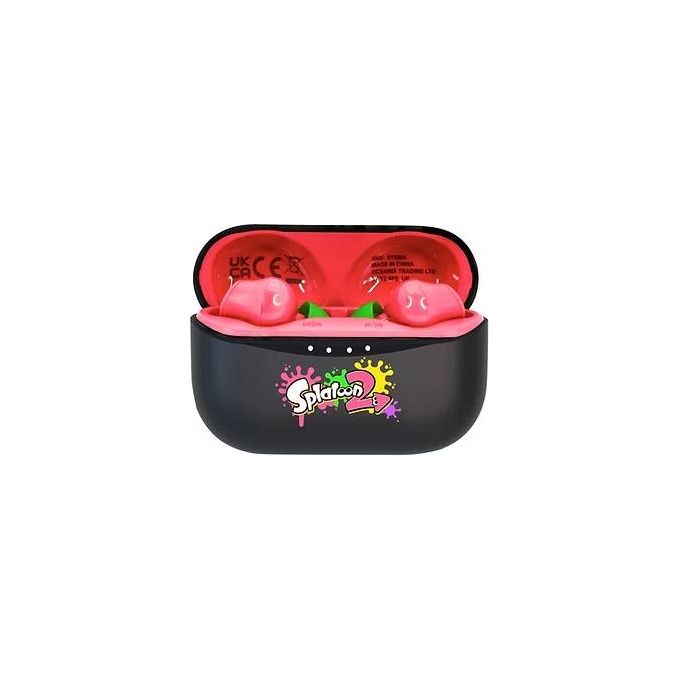 4SIDE ST0884 Splatoon 2 Auricolari In-ear TWS Bluetooth 5.0 Microfono Integrato 6h autonomia colore Nero Rosso