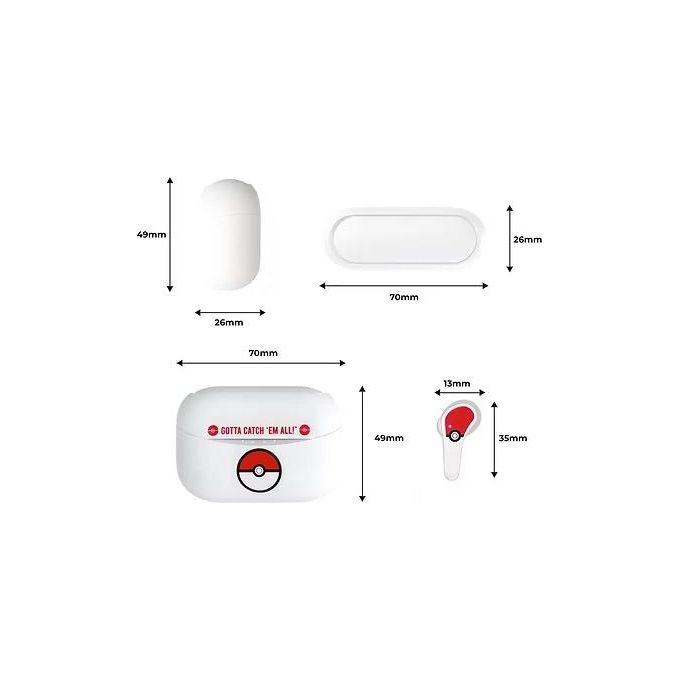 4Side Pokemon Pokeball Earpods Auricolari