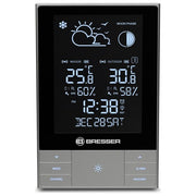 Explore Scientific WSH5001 Stazione Meteo Verticale Display LCD Temperatura Umidita' Interna Esterna Previsioni Meteo colore Antracite
