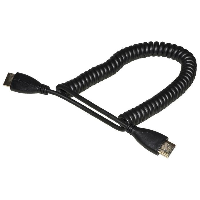 Link Cavo Hdmi Maschio-Maschio a Spirale Estensibile Fino a 1,60mt