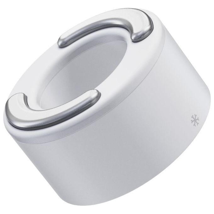 Therabody TF02271-01 TheraFace Anelli Termici Caldi e Freddi per Massaggio Viso con Funzione Riscaldamento e Raffreddamento colore Bianco