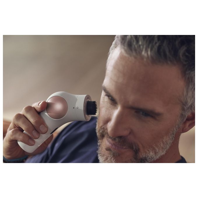 Therabody TF02222-01 TheraFace Pro Dispositivo Multifunzione per la Salute del Viso con Terapia a Percussione Microcorrente LED e Pulizia Profonda colore Bianco