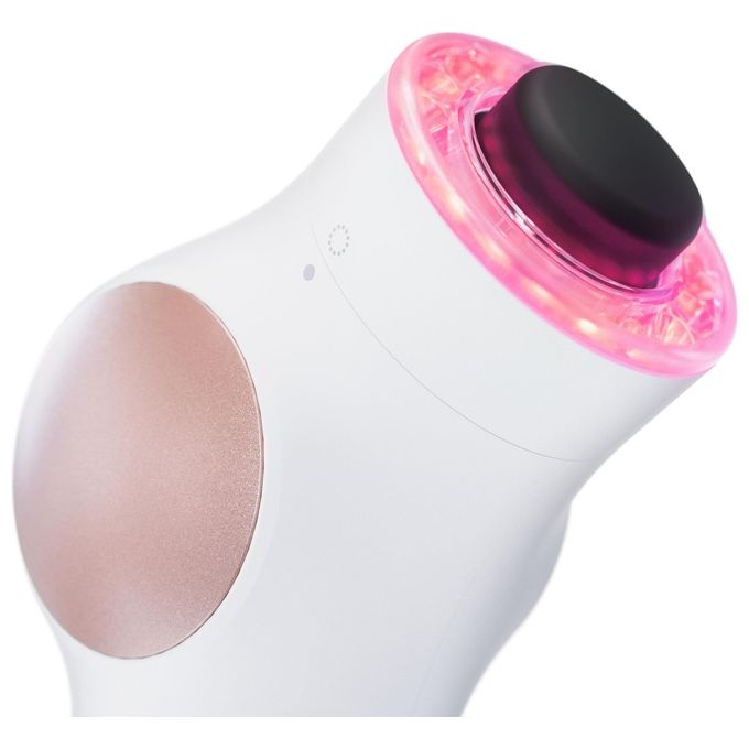 Therabody TF02222-01 TheraFace Pro Dispositivo Multifunzione per la Salute del Viso con Terapia a Percussione Microcorrente LED e Pulizia Profonda colore Bianco