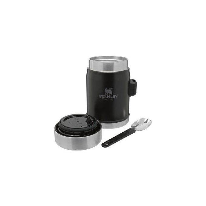 STANLEY 10-09382-005 Classic Food Jar Termos per Alimenti 0.4L Acciaio Inox 18-8 con Spork colore Nero Opaco