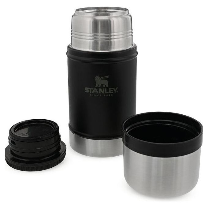 Stanley 10-07936-004 Thermos Alimentare 0,7 L Acciaio Inox Ermetico con Tazza Inclusa colore Nero