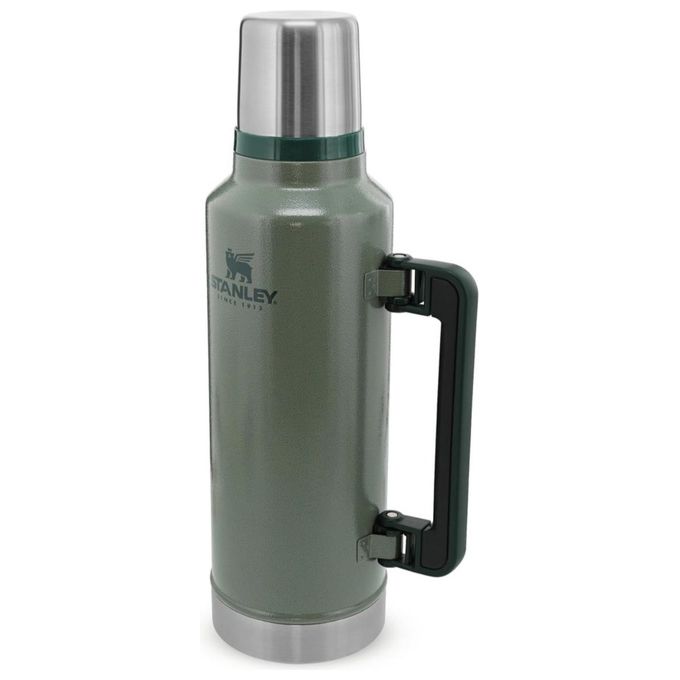 STANLEY 10-07934-001 Classic Legendary Thermos 1.9L Mantiene la Temperatura 45 Ore Acciaio Inox Senza BPA Lavabile in Lavastoviglie Garanzia a Vita colore Hammertone Green
