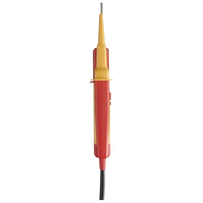 Wiha 45217 Tester di Tensione e Continuita' 0,5 - 1000 V AC CAT IV IP64 con Display LCD e Torcia Integrata colore Rosso Giallo