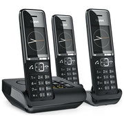 Gigaset L36852-H3021-B114 COMFORT 550A Telefono Cordless Trio Segreteria Vivavoce Display 2.2'' 200 Contatti colore Nero