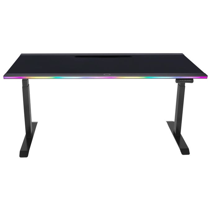 Cooler Master CMI-GD160-PRAE1-EU GD160 Scrivania Gaming ARGB Regolabile in Altezza 65 130 cm 160x75 cm Portata 100 Kg colore Nero