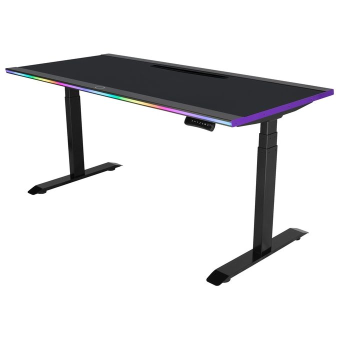 Cooler Master CMI-GD160-PRAE1-EU GD160 Scrivania Gaming ARGB Regolabile in Altezza 65 130 cm 160x75 cm Portata 100 Kg colore Nero