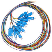 Link set 12 cavi pigtail fibra ottica colorati connettori sc singlemode simplex mt 2