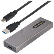 StarTech.com M2-USB-C-NVME-SATA Box Esterno SSD M.2 NVMe SATA USB-C 10Gbps Alluminio 2230 2242 2260 2280 colore Grigio
