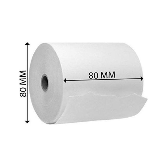 Nilox NX-RTNL04080 Rotolo di Carta Termica per Stampante POS 80x80 mm 48 pezzi colore Bianco