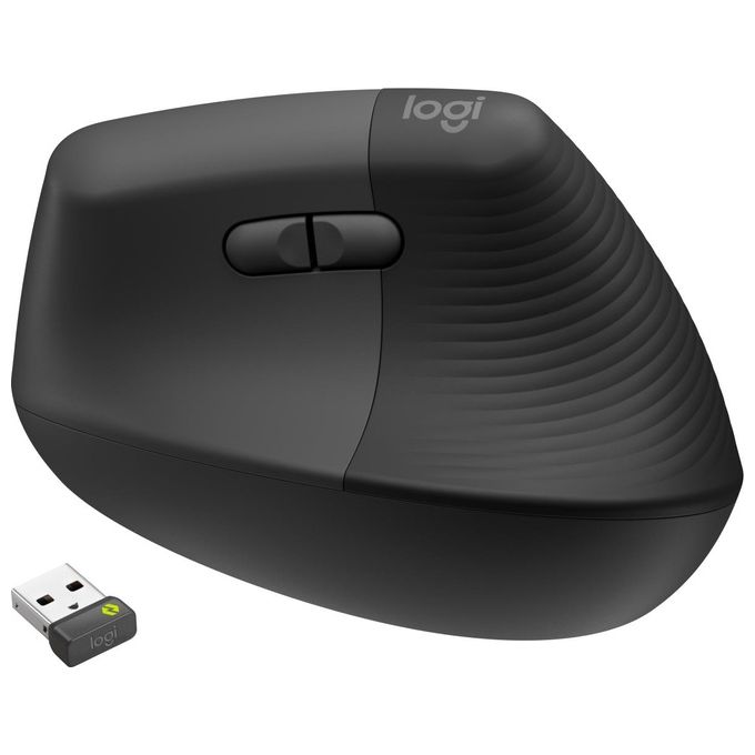 Logitech 910-006494 Lift for Business Mouse Ergonomico Verticale Wireless Bluetooth Logi Bolt 4000 DPI Clic Silenziosi colore Grafite