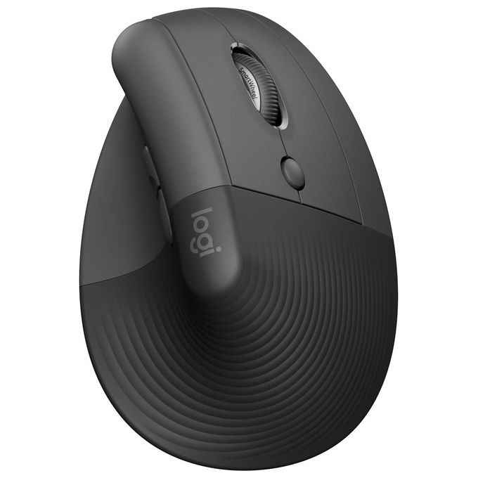 Logitech 910-006494 Lift for Business Mouse Ergonomico Verticale Wireless Bluetooth Logi Bolt 4000 DPI Clic Silenziosi colore Grafite