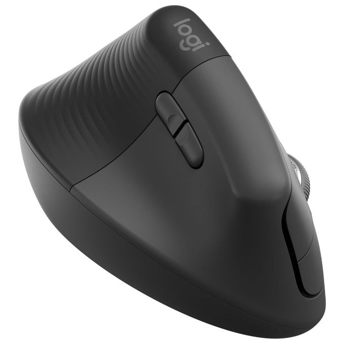 Logitech 910-006495 Lift Mouse Verticale Ergonomico per Mancini Wireless Bluetooth 4000 DPI Clic Silenziosi Fino a 2 Anni di Batteria colore Graphite