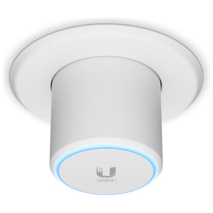 Ubiquiti U6-MESH Access Point Wi-Fi 6 Mesh 4800 Mbit-s Dual Band 2.4 5 GHz PoE WPA3 colore Bianco