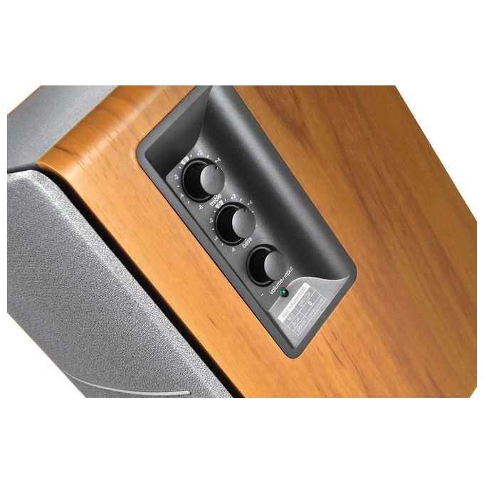 Edifier R1280DB Coppia Diffusori da Scaffale Bluetooth 42W Ingresso Ottico Coassiale RCA Telecomando colore Marrone