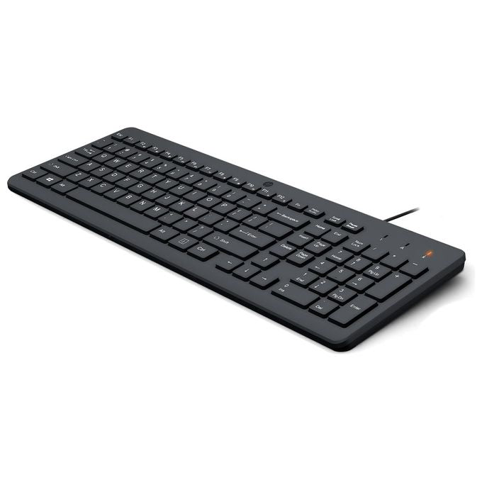 HP 664R5AA Tastiera Cablata 150 Full-size Layout Italiano USB-A 12 Tasti Funzione Plug and Play colore Nero