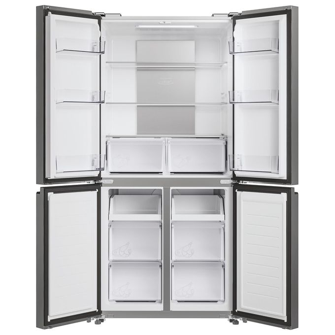 Candy CFQQ5T817EPS Frigorifero 4 Porte 467 L 181,5 cm Classe E Total No Frost 35 dB Multi-Airflow colore Argento