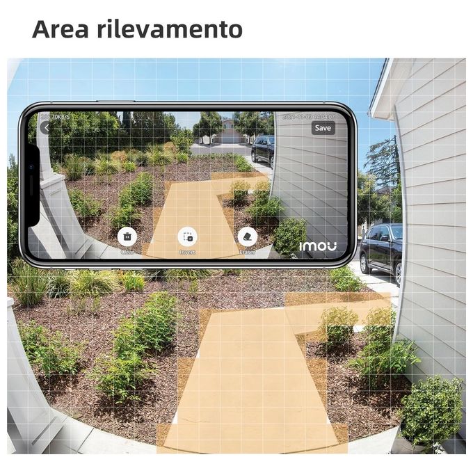 Imou DB61I Videocampanello Cablato 2 fili 5 MP 164° Visione Notturna 5m Wi-Fi Dual Band IP65 colore Bianco
