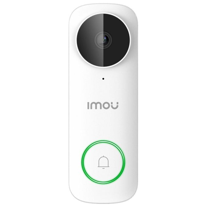Imou DB61I Videocampanello Cablato 2 fili 5 MP 164° Visione Notturna 5m Wi-Fi Dual Band IP65 colore Bianco