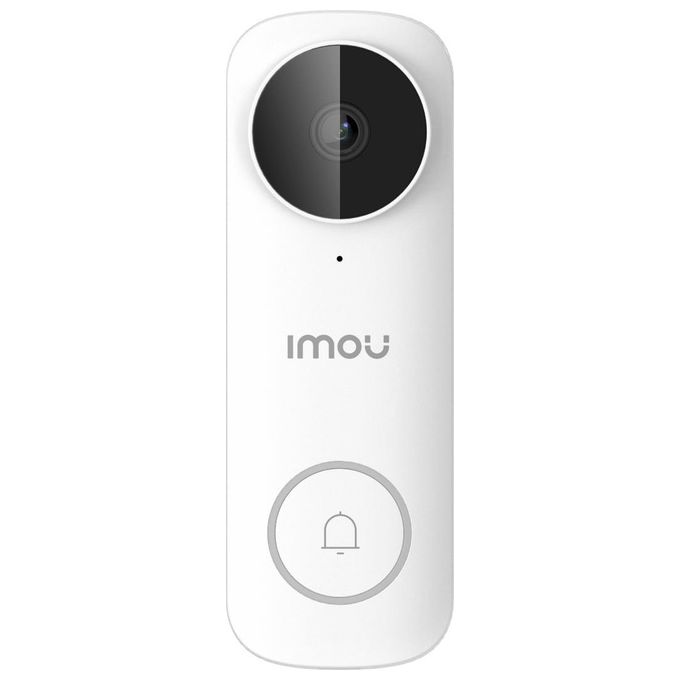 Imou DB61I Videocampanello Cablato 2 fili 5 MP 164° Visione Notturna 5m Wi-Fi Dual Band IP65 colore Bianco