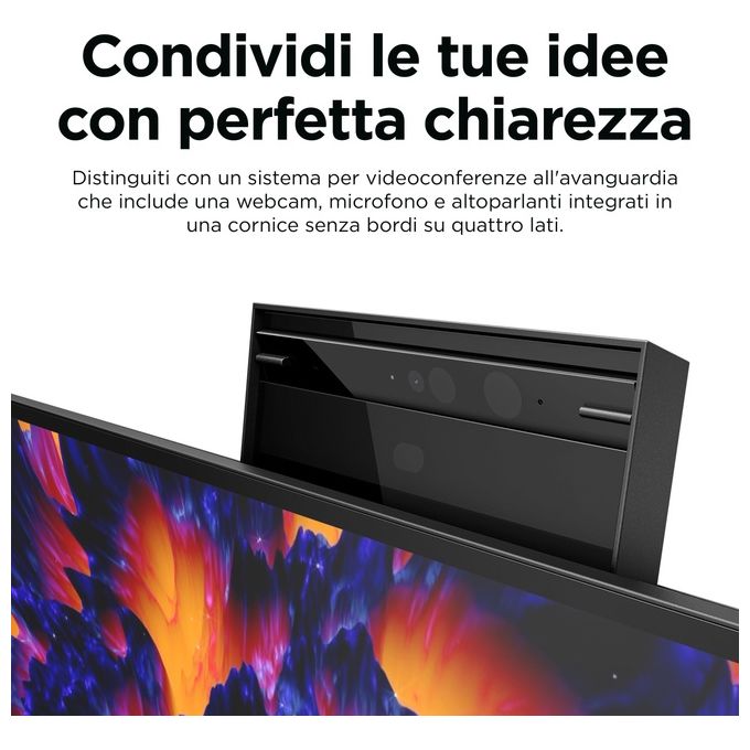 HP 4Q8N9AA Z24m G3 Monitor PC 23.8'' QHD IPS 2560x1440 Webcam 5MP USB-C 100W Hub USB colore Argento