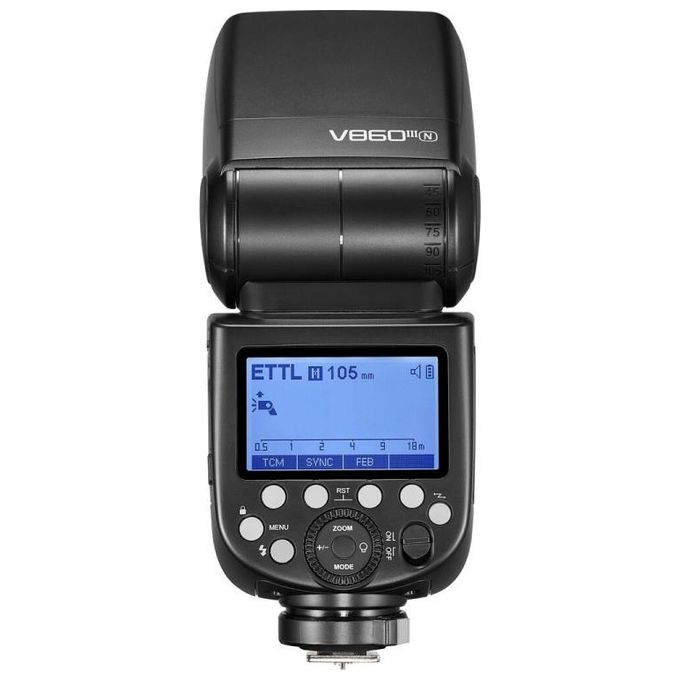 GODOX GODFLASHV860IIINI V860III Flash per Nikon Numero Guida 60 Zoom 20-200 mm Wireless Godox X 2.4 GHz Batteria Ricaricabile colore Nero