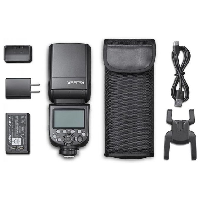 GODOX GODFLASHV860IIINI V860III Flash per Nikon Numero Guida 60 Zoom 20-200 mm Wireless Godox X 2.4 GHz Batteria Ricaricabile colore Nero
