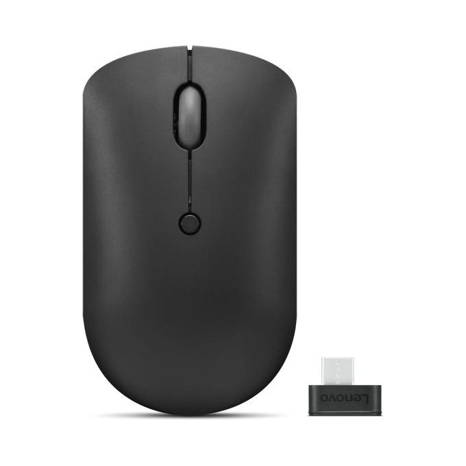 Lenovo GY51D20865 ThinkPad Mouse Wireless Compatto Ambidestro Ottico USB-C 2400 DPI 4 Tasti Autonomia 18 Mesi colore Nero