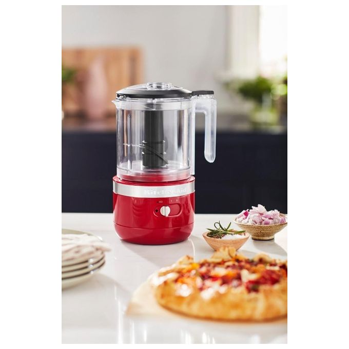 KitchenAid 859711600570 Tritatutto senza fili Capacita' 1,18 L 2 velocita' Lama in acciaio inox colore Rosso