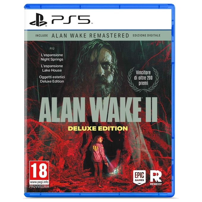 Epic Games Videogioco Alan Wake 2 Deluxe Edition PS5 Horror Expansion Pass Night Springs The Lake House