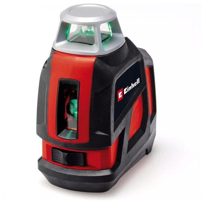 Einhell 2270119 TE-LL 360 G Livella lineare Laser verde 40 m Autolivellamento ±4° Precisione 0,5 mm-m colore Nero Rosso