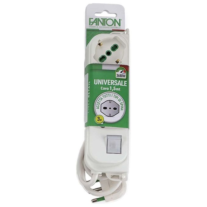 Fme 47460 Multipresa 3x2pt Sk Bianco Int Retail
