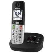 Panasonic KX-TGU430EXB Telefono Cordless DECT Tasti Grandi Segreteria Vivavoce Display 2.4'' colore Nero