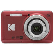 Kodak FZ55RD PIXPRO Fotocamera Compatta 16 MP CMOS Zoom Ottico 5x Grandangolo 28mm Video Full HD 1080p colore Rosso