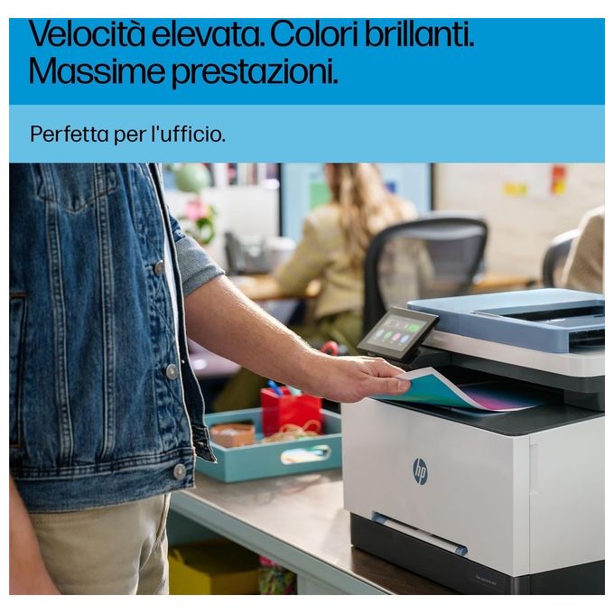 HP 499Q6F#B19 Color LaserJet Pro Stampante Multifunzione Laser A4 25 ppm Fronte Retro ADF 50 Fogli Wi-Fi LAN USB colore Blu