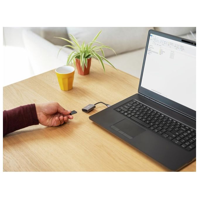 Trust Dalyx Lettore di Schede Rapido Usb 3.2 Alluminio