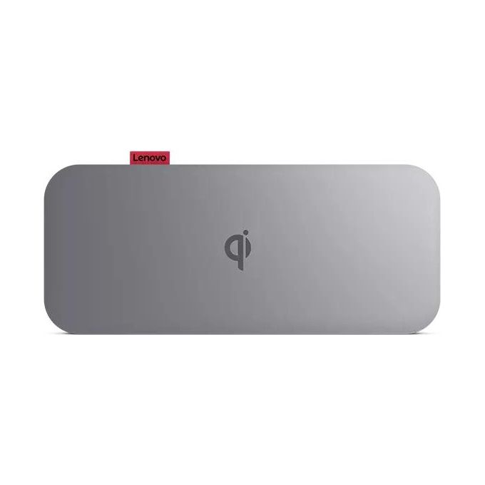 Lenovo 40ALLG1WWW Go Power Bank 10000 mAh Ricarica Wireless Qi Quick Charge 3.0 2 Porte USB-C 30W colore Nero
