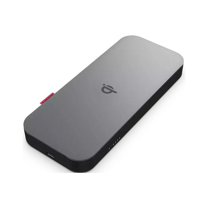 Lenovo 40ALLG1WWW Go Power Bank 10000 mAh Ricarica Wireless Qi Quick Charge 3.0 2 Porte USB-C 30W colore Nero